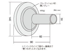 壁あて圧縮材　Cパッド